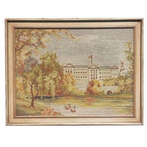 Buckingham Palace Needlepoint Art In Wooden Frame Hiawatha Heirloom Kit 1930-194